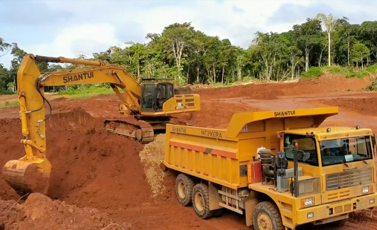 Caminhão de mineração Shantui na América Latina